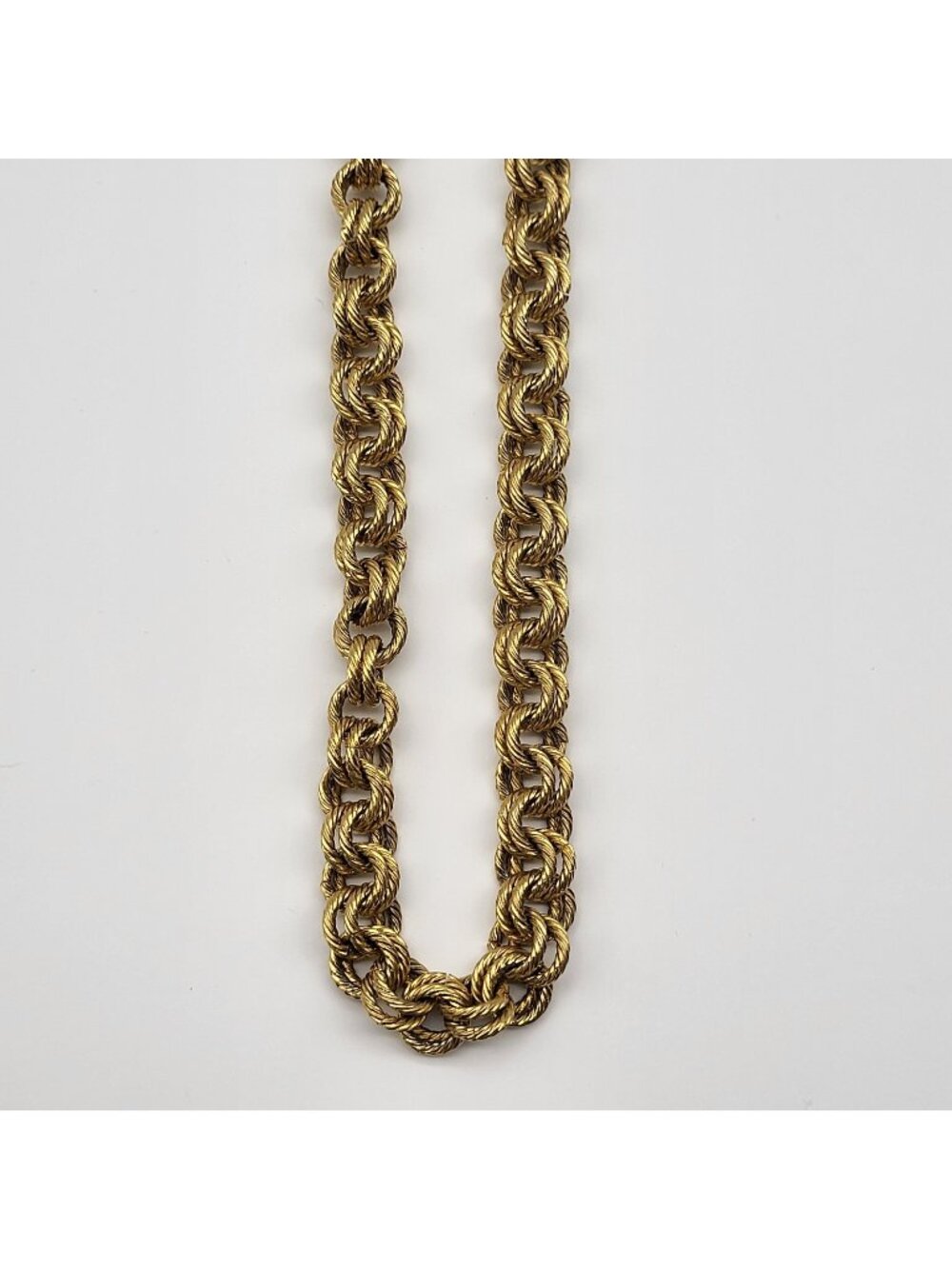 Heavy vintage Carolee Multi chain necklace Retro MCM Bold gold plated